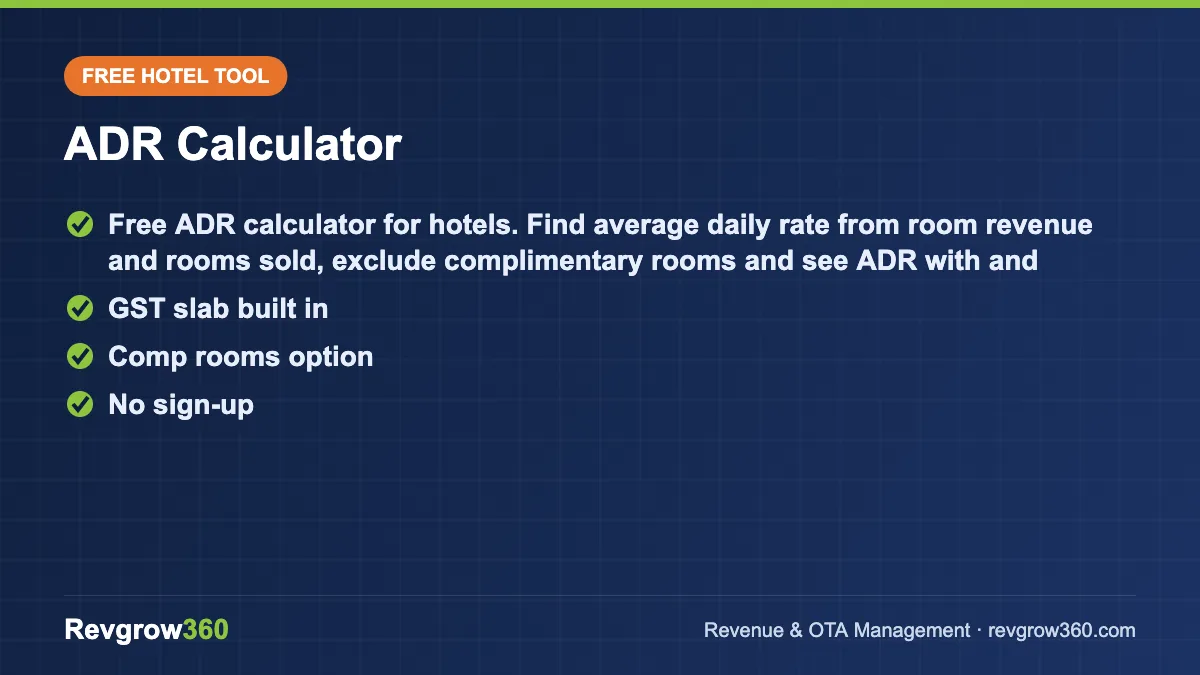 adr calculator tool card adr calculator – free online tool
