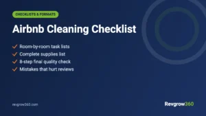 Airbnb Cleaning Checklist: Room-by-Room Guide for Hosts
