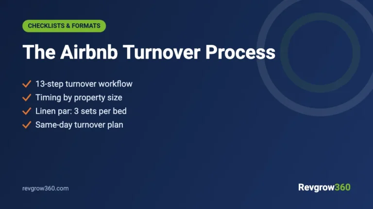 Airbnb Turnover: A Step-by-Step Process for Every Changeover