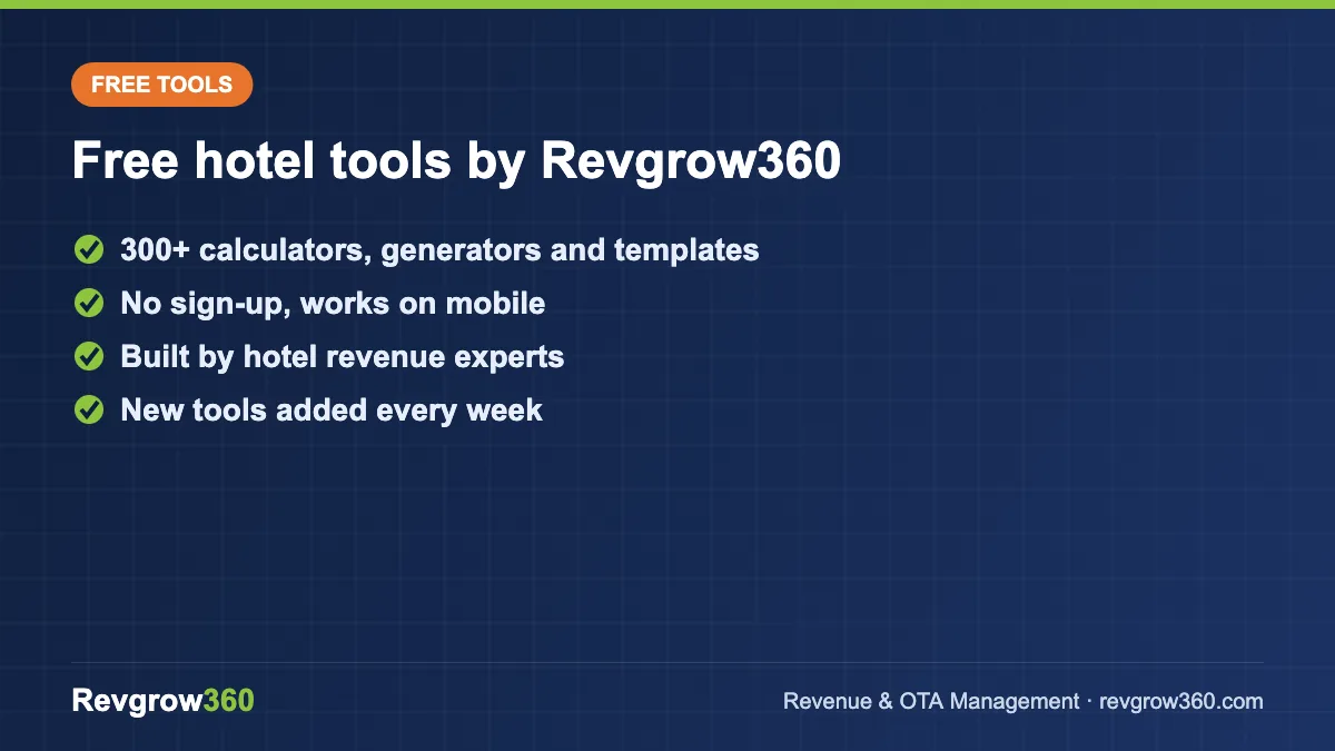 all tools rg360 guide Free Hotel Tools – Revgrow360