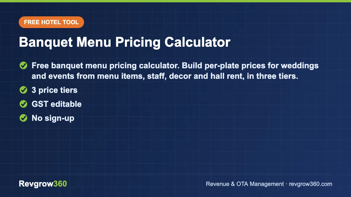 banquet menu pricing calculator tool card banquet menu – free online tool