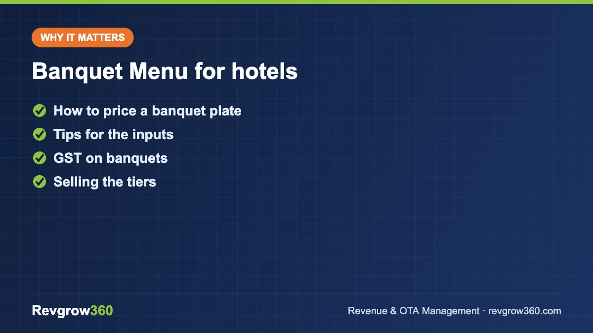 banquet menu pricing calculator tool formula banquet menu for hotels – key points