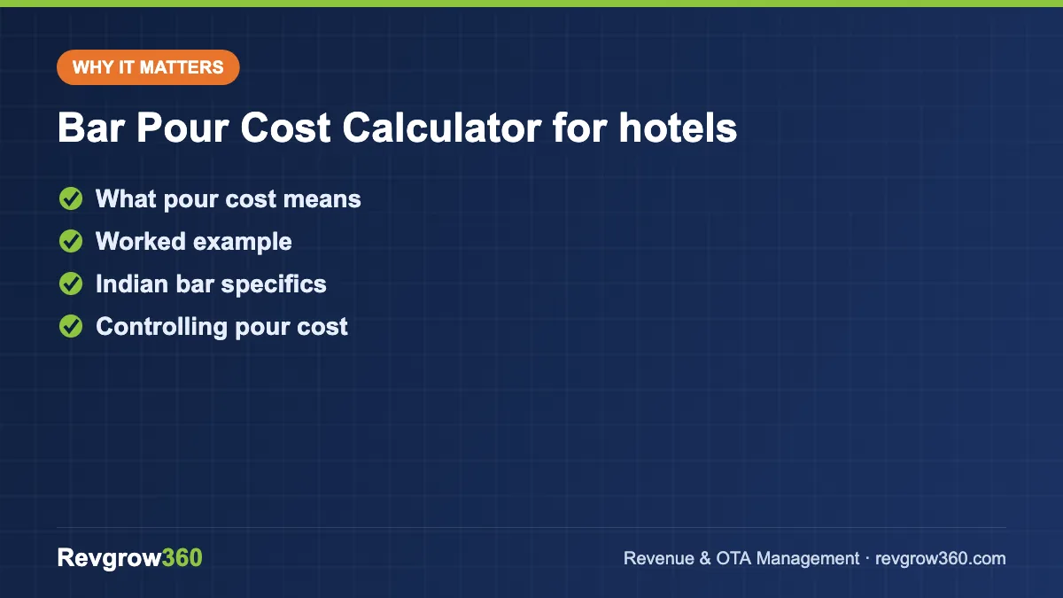 bar pour cost calculator tool formula bar pour cost calculator for hotels – key points