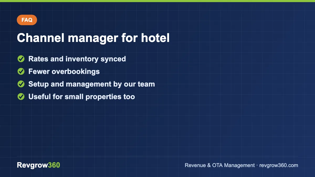 best channel manager for hotel rg360 faq guide Channel Manager For Hotel FAQs – Revgrow360