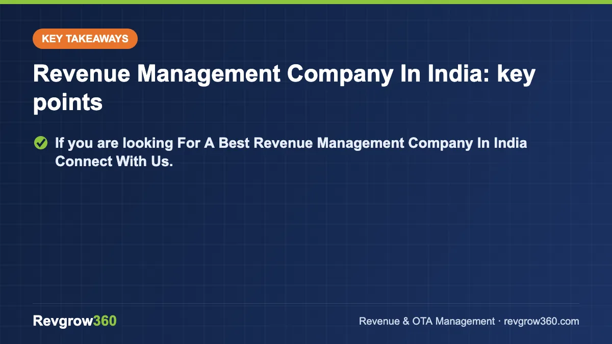 best revenue management company in india 2022 takeaways revenue management company in india – key takeaways