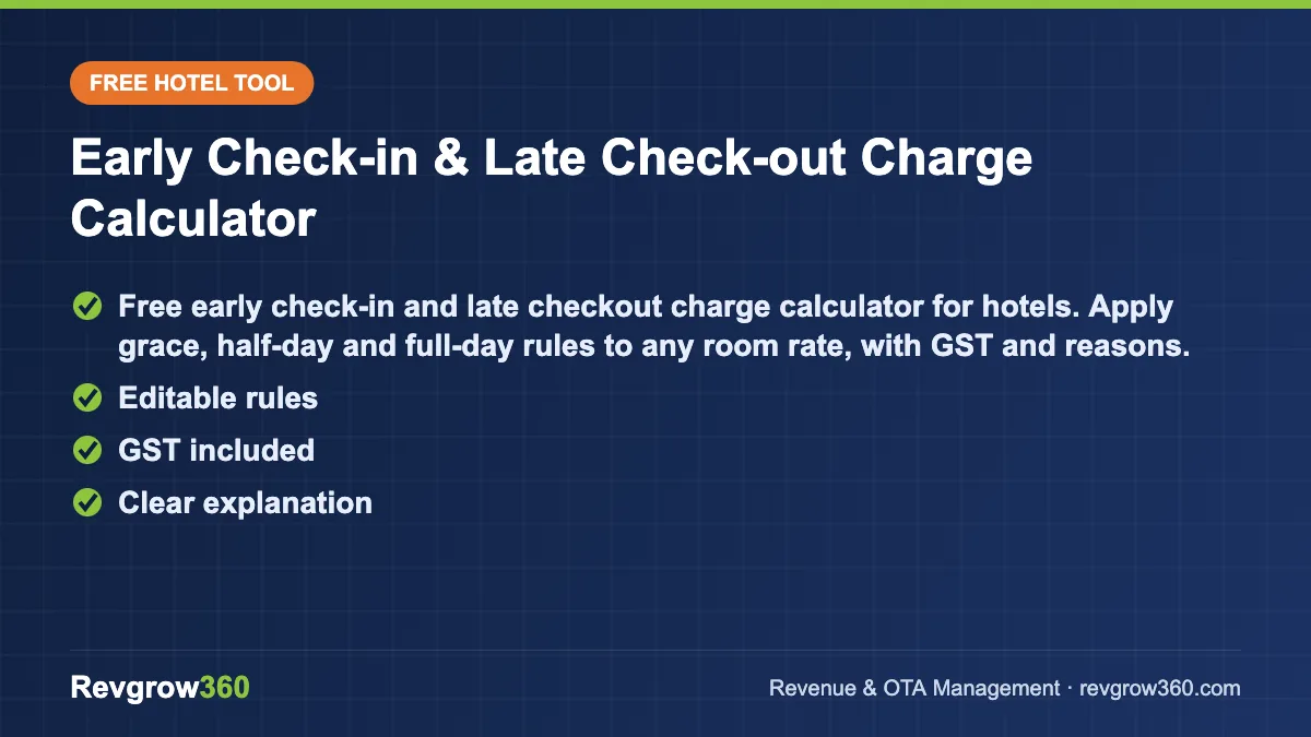 early check in charge calculator tool card early check-in – free online tool