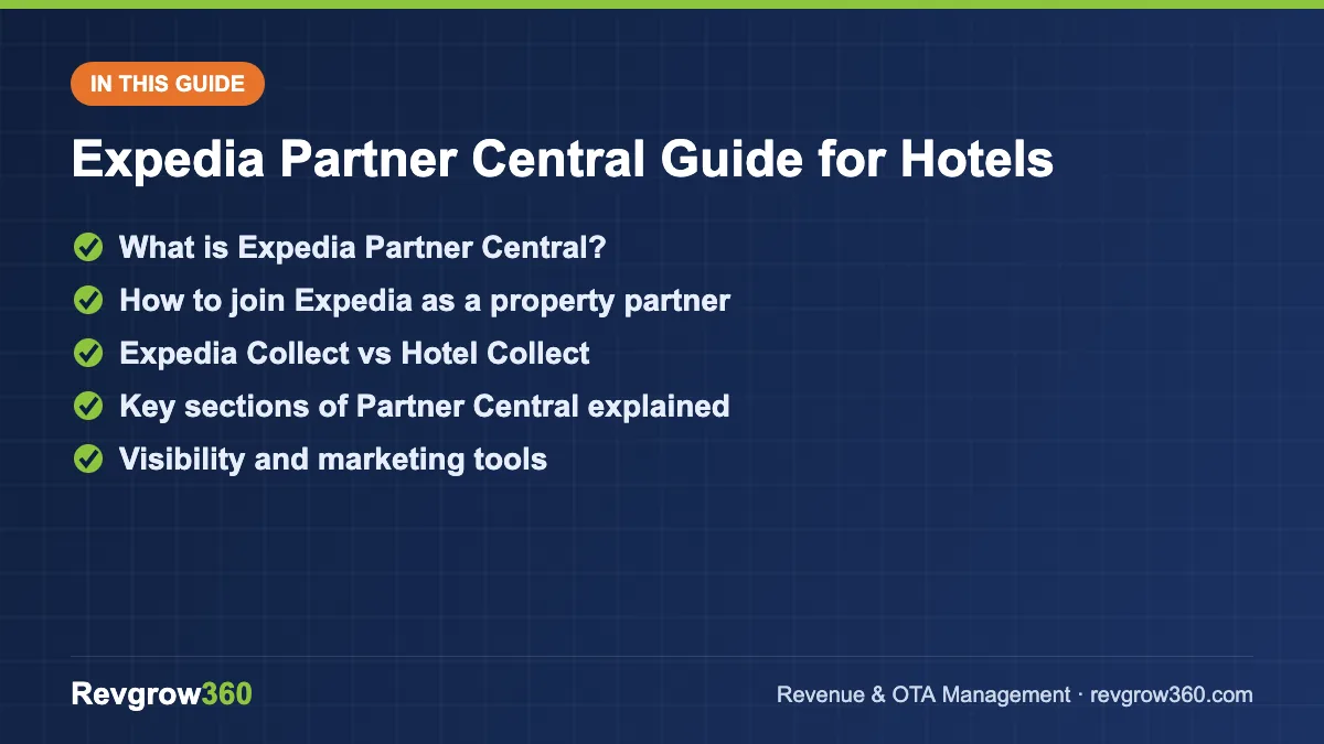 expedia partner central guide guide expedia partner central guide – topics covered