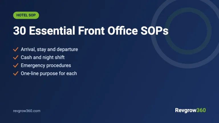 front office sop list Front Office SOP List: 30 Essential Front Desk Procedures