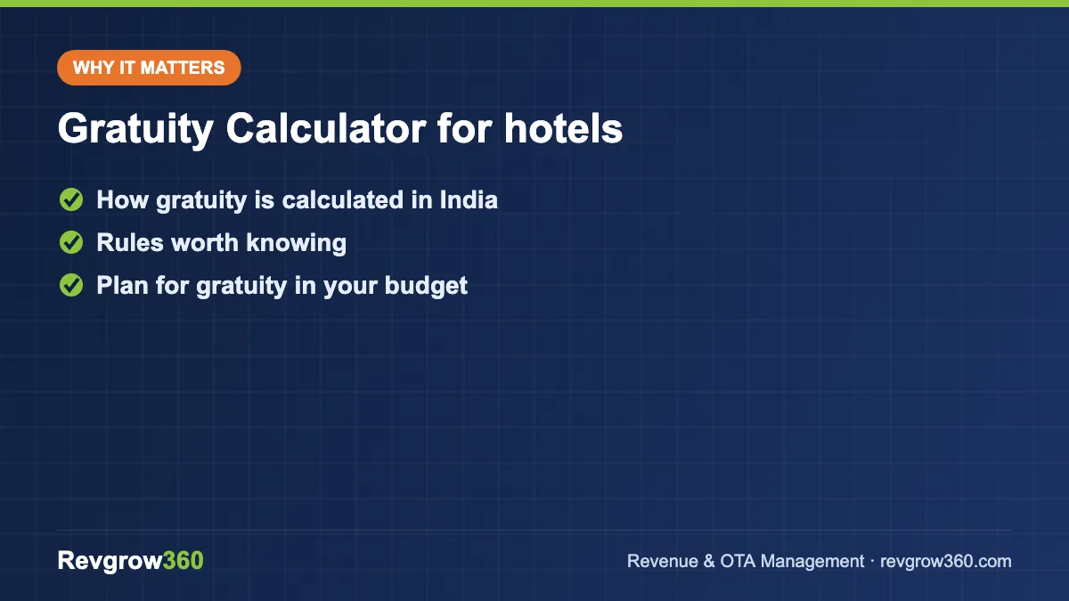 gratuity calculator tool formula gratuity calculator for hotels – key points