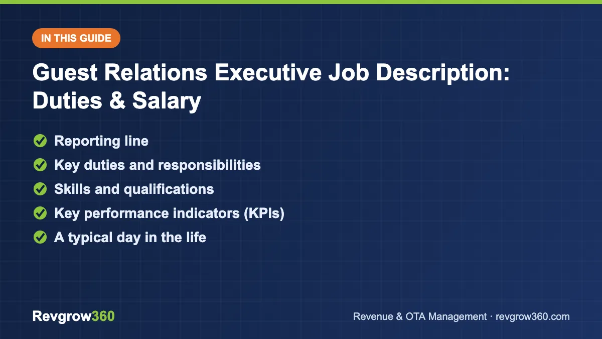 guest relations executive job description guide guest relations executive guide – topics covered