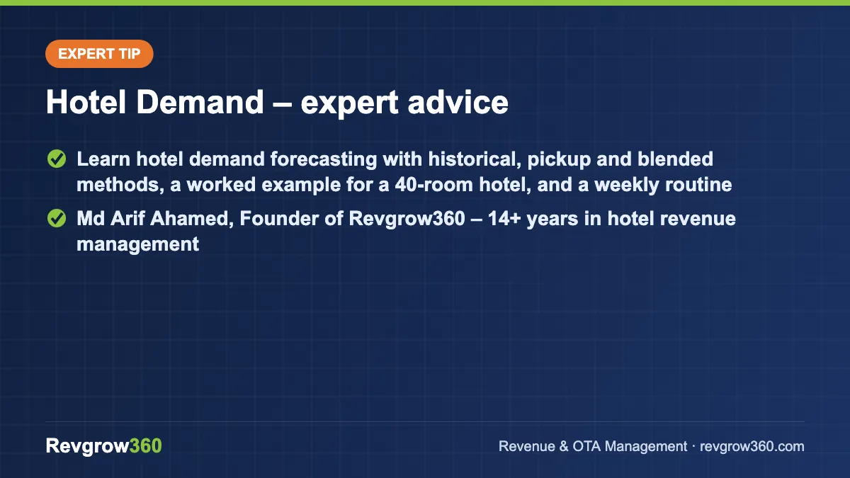 hotel demand forecasting expert tip expert tip on hotel demand