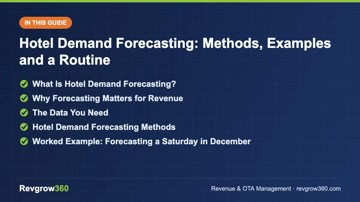 hotel demand forecasting guide hotel demand guide – topics covered