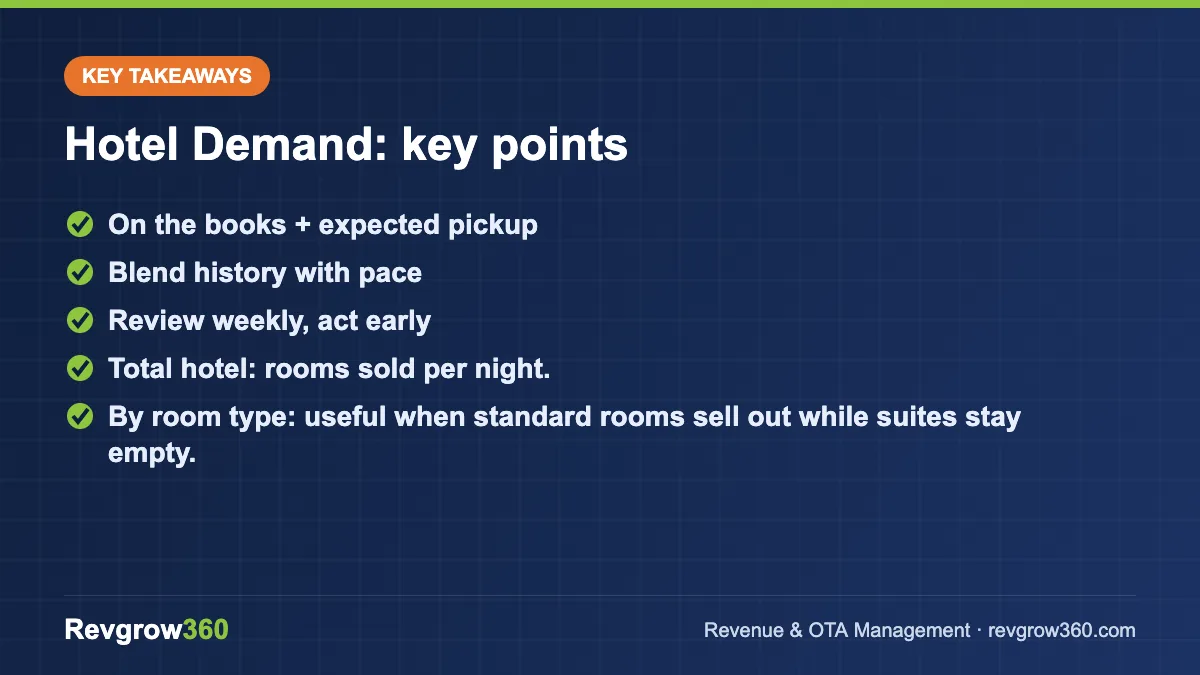 hotel demand forecasting takeaways hotel demand – key takeaways