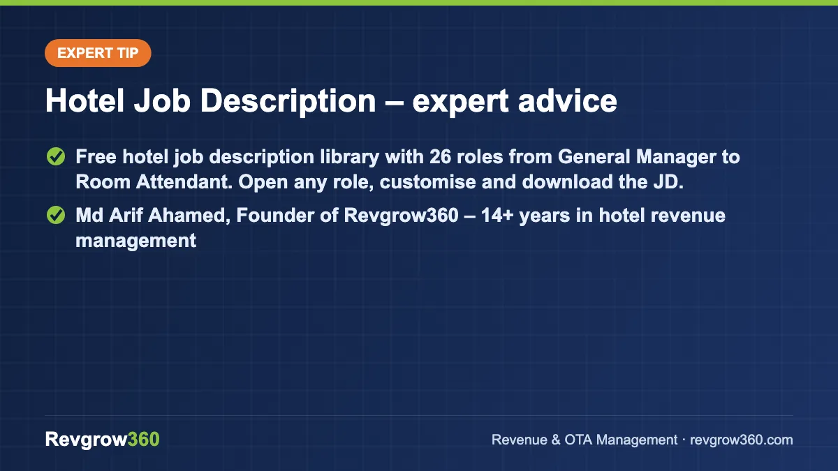 hotel job description library expert tip expert tip on hotel job description