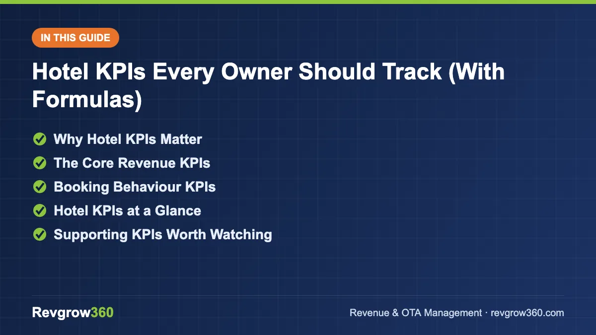 hotel kpis guide – topics covered