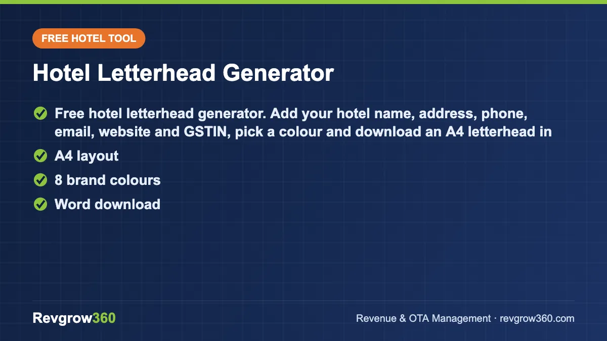 hotel letterhead generator tool card hotel letterhead generator – free online tool