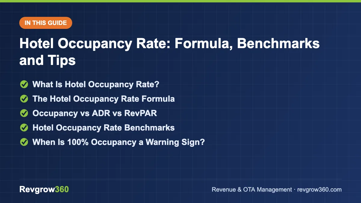 hotel occupancy rate guide – topics covered