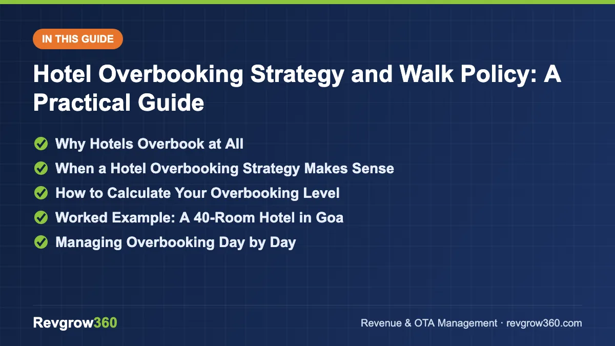 hotel overbooking strategy guide overbooking strategy guide – topics covered