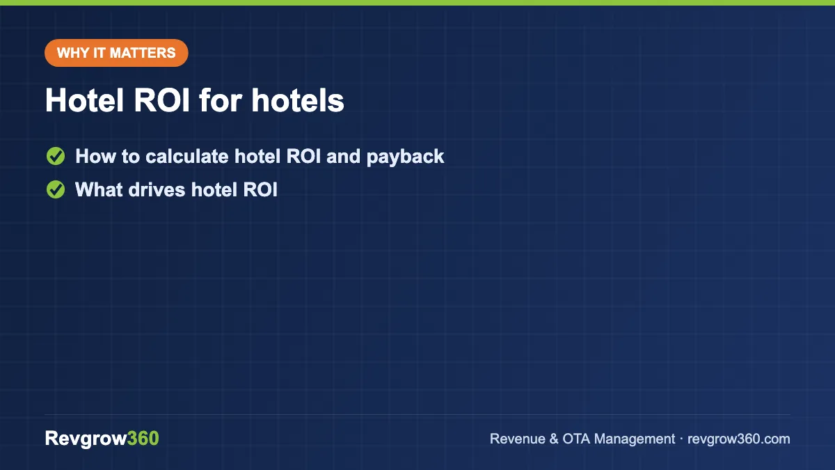 hotel roi calculator tool formula hotel roi for hotels – key points
