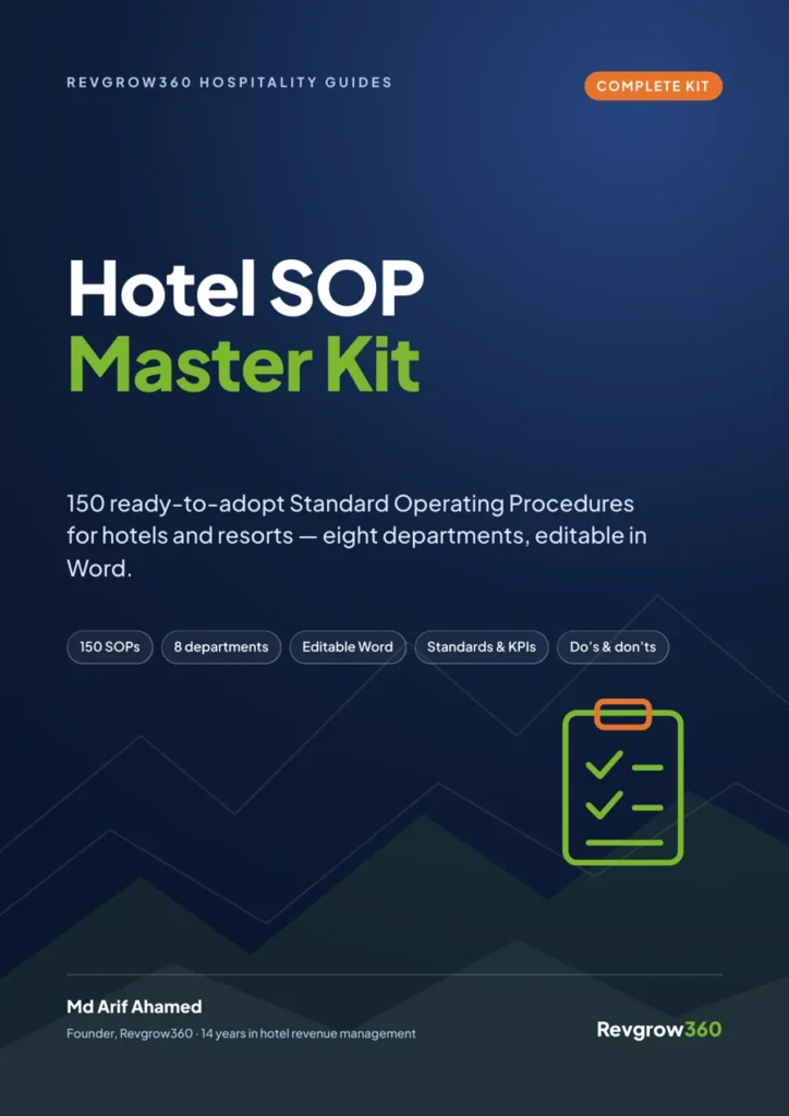 hotel sop master kit cover Hotel Owner Library book cover