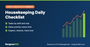 Housekeeping Daily Checklist for Hotels (Free Template)