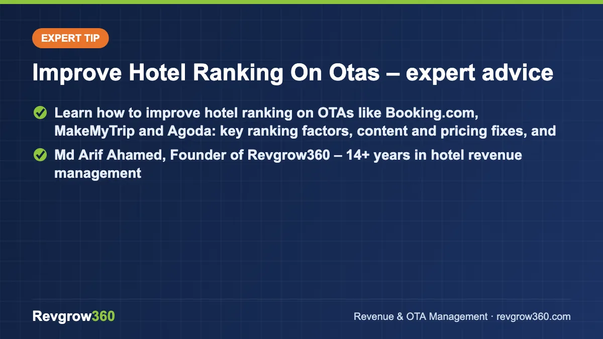 improve hotel ranking on otas expert tip expert tip on improve hotel ranking on otas