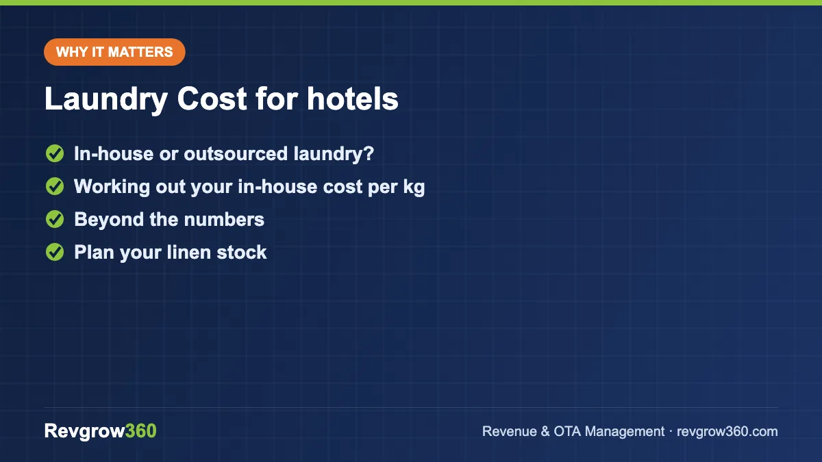 laundry cost for hotels – key points