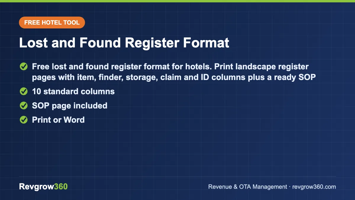 lost and found – free online tool