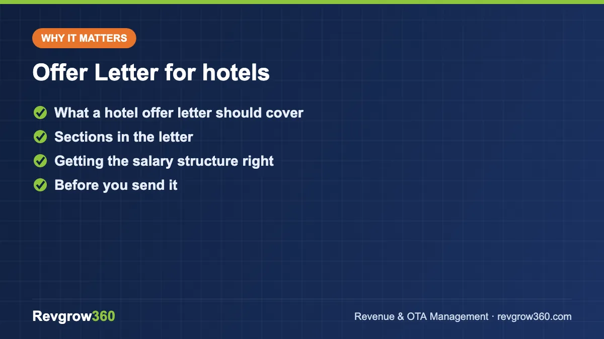 offer letter generator tool formula offer letter for hotels – key points