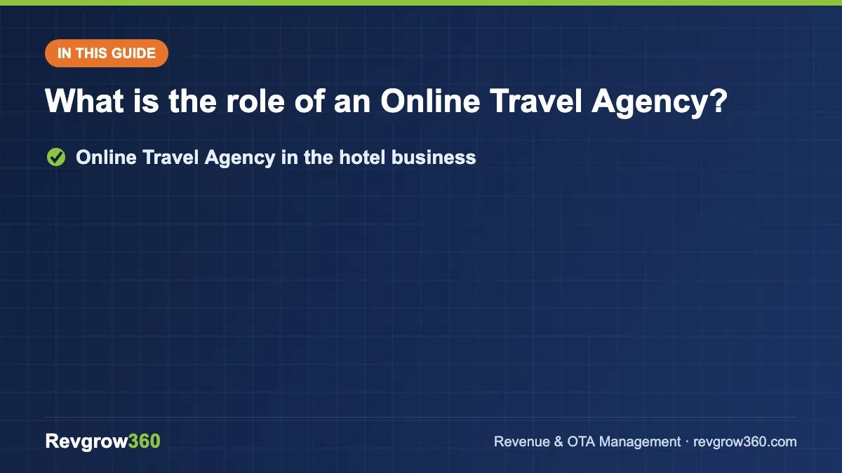 online travel agency guide online travel agency guide – topics covered