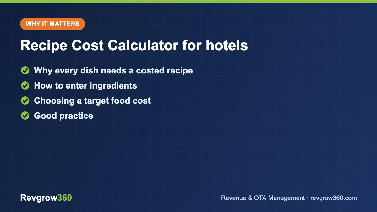 recipe cost calculator tool formula recipe cost calculator for hotels – key points