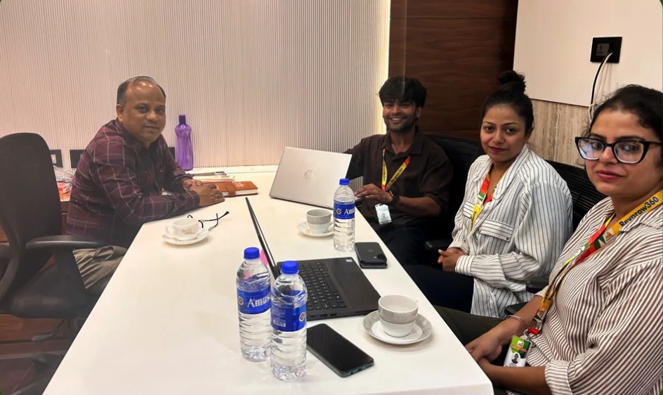 Revgrow360 team in a hotel strategy meeting