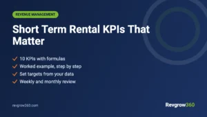 Short Term Rental KPIs: 10 Metrics with Formulas