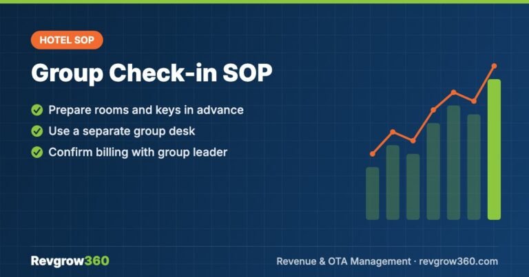sop for group check in in hotels SOP for Group Check-in in Hotels (Step-by-Step)