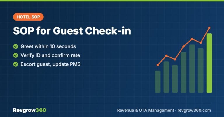sop for guest check in in hotels SOP for Guest Check-in in Hotels (Step-by-Step)