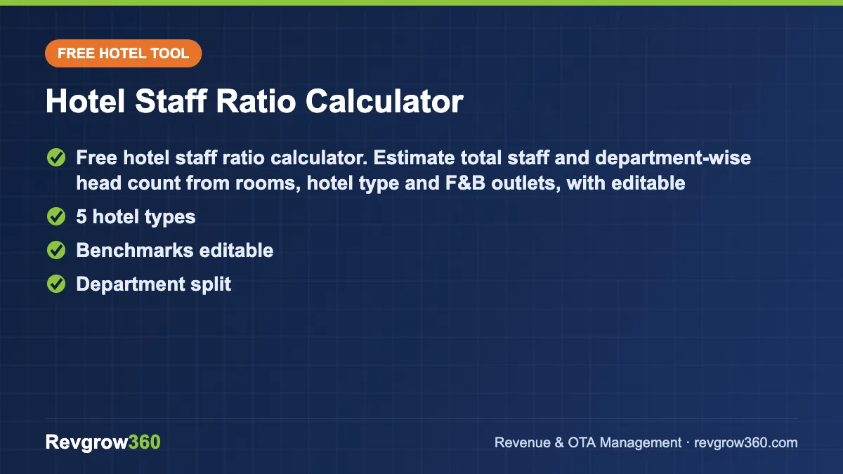 staff ratio – free online tool