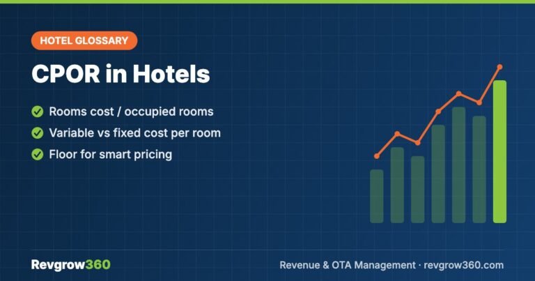 what is cost per occupied room Cost Per Occupied Room (CPOR) in Hotels: Formula