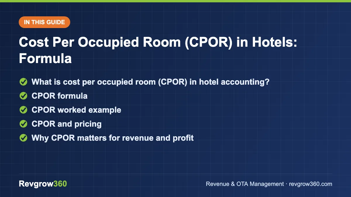 what is cost per occupied room guide cost per occupied room guide – topics covered