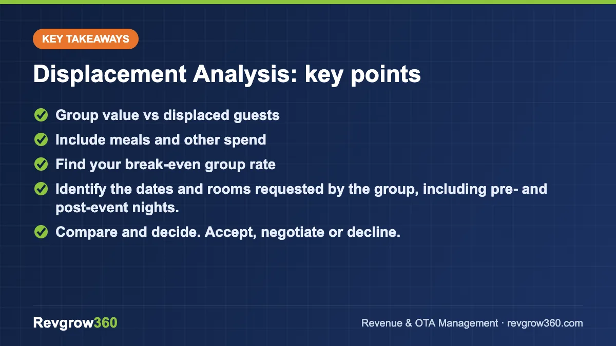 displacement analysis – key takeaways