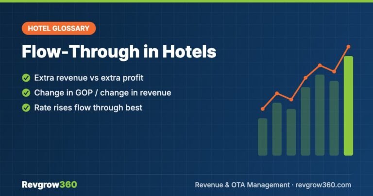 what is flow through What is Flow-Through in Hotels? Meaning, Examples & Formula