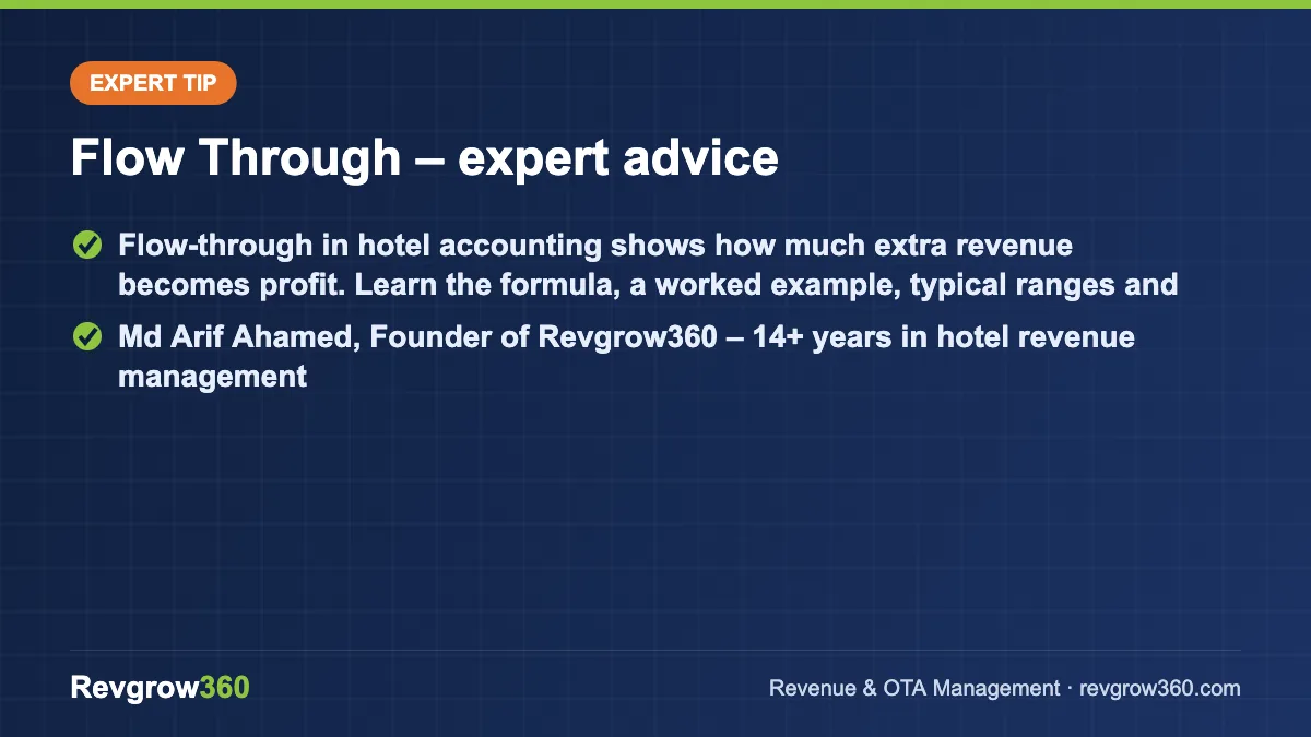 what is flow through expert tip expert tip on flow through