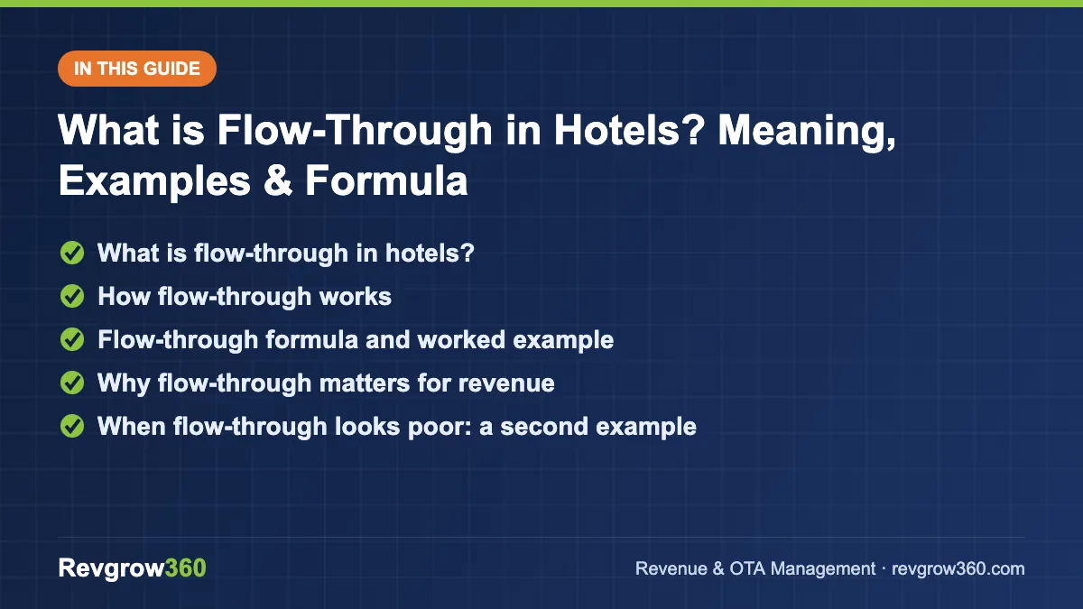 what is flow through guide flow through guide – topics covered