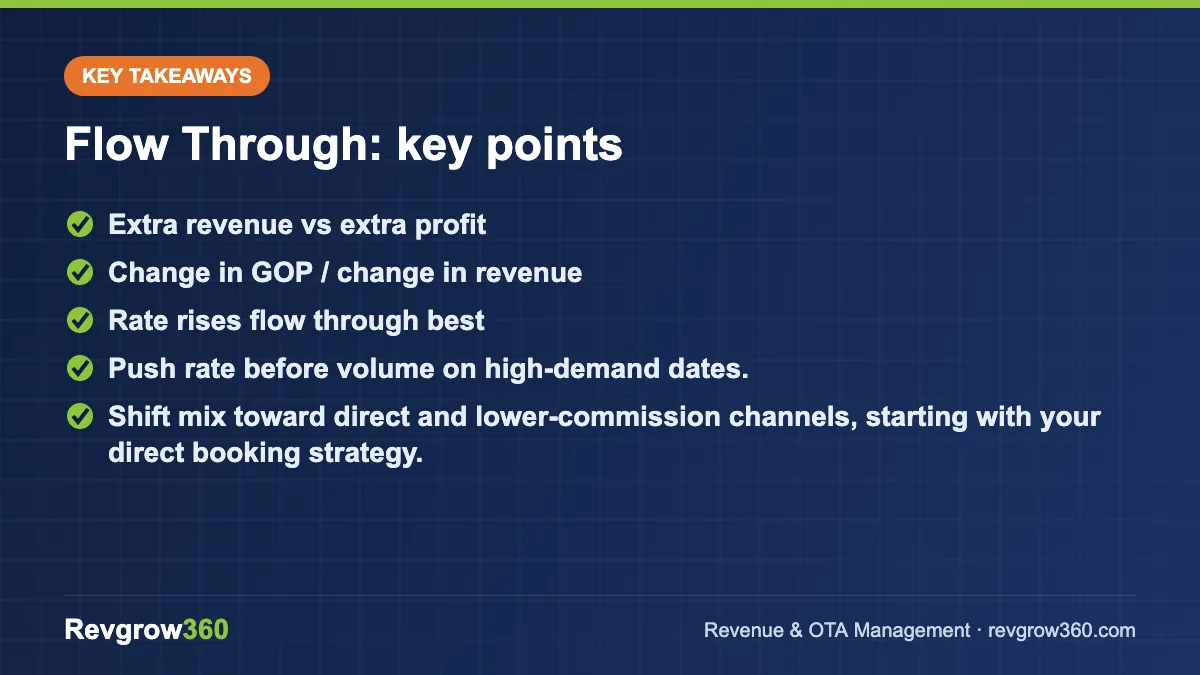 what is flow through takeaways flow through – key takeaways