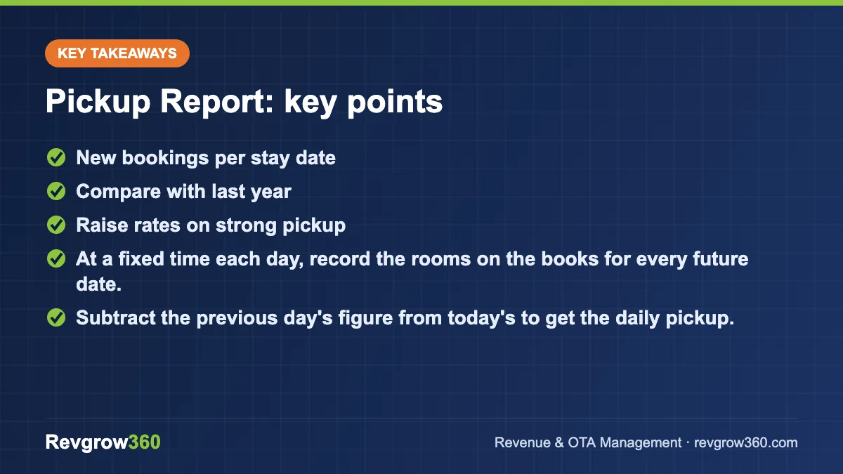 what is pickup report takeaways pickup report – key takeaways