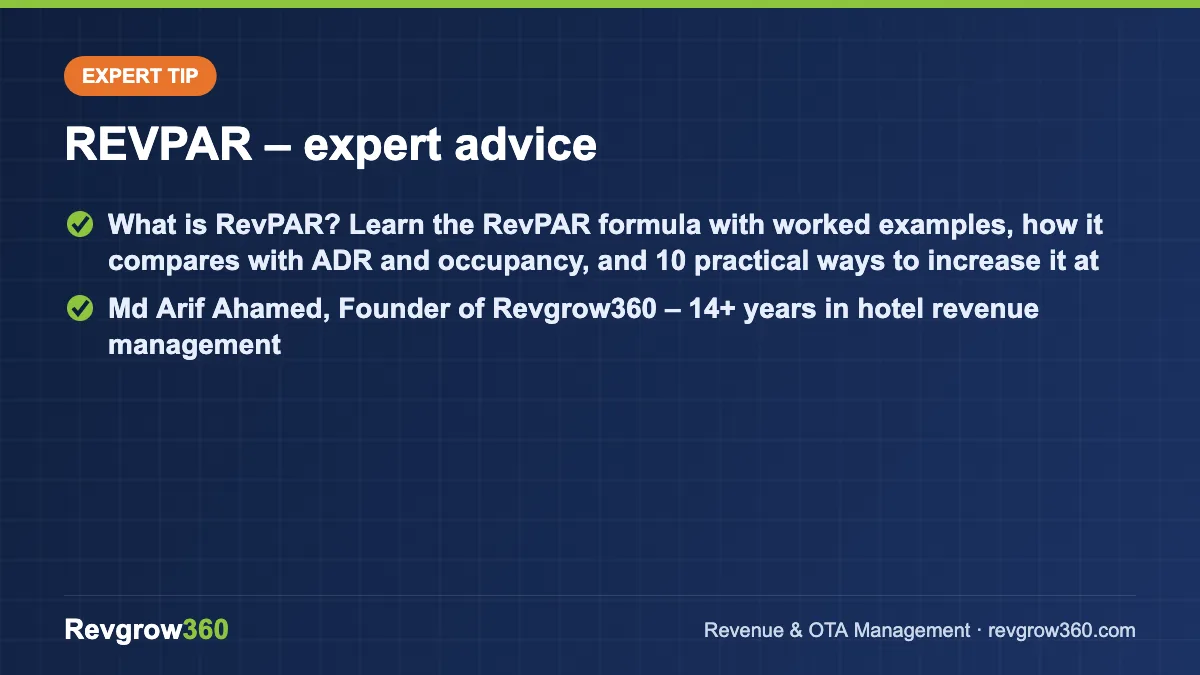 expert tip on revpar