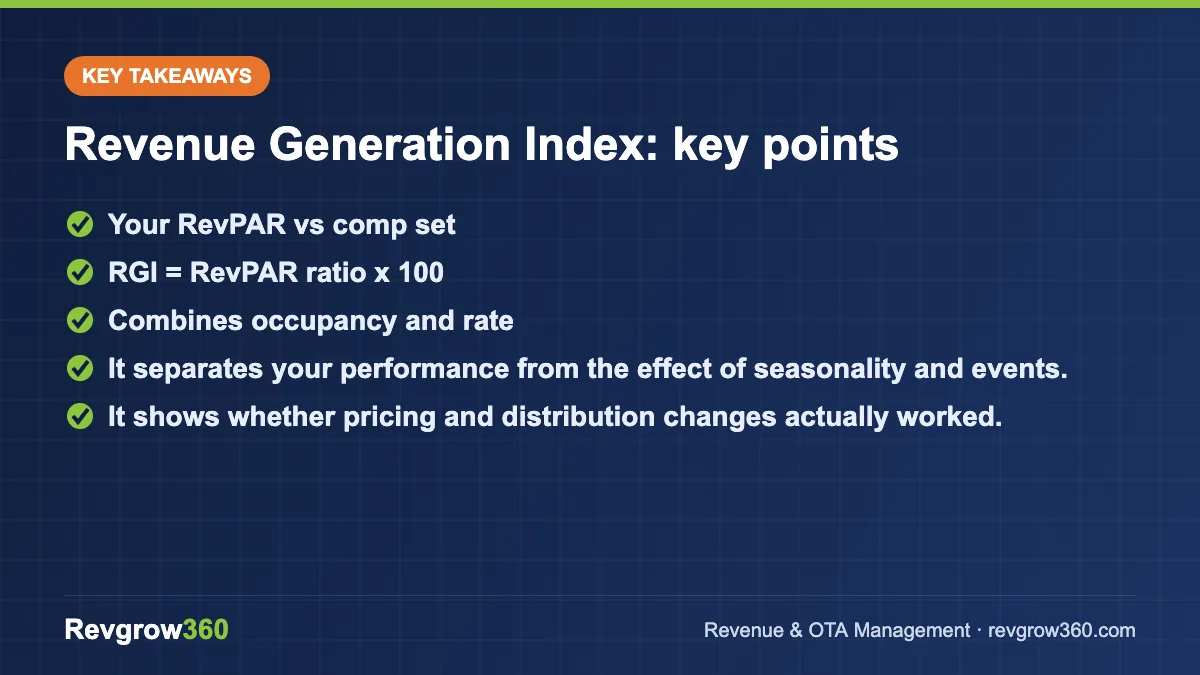 what is rgi takeaways revenue generation index – key takeaways