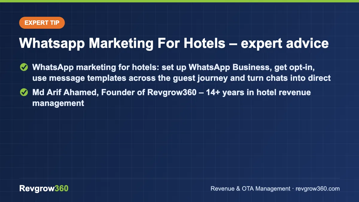 whatsapp marketing for hotels expert tip expert tip on whatsapp marketing for hotels